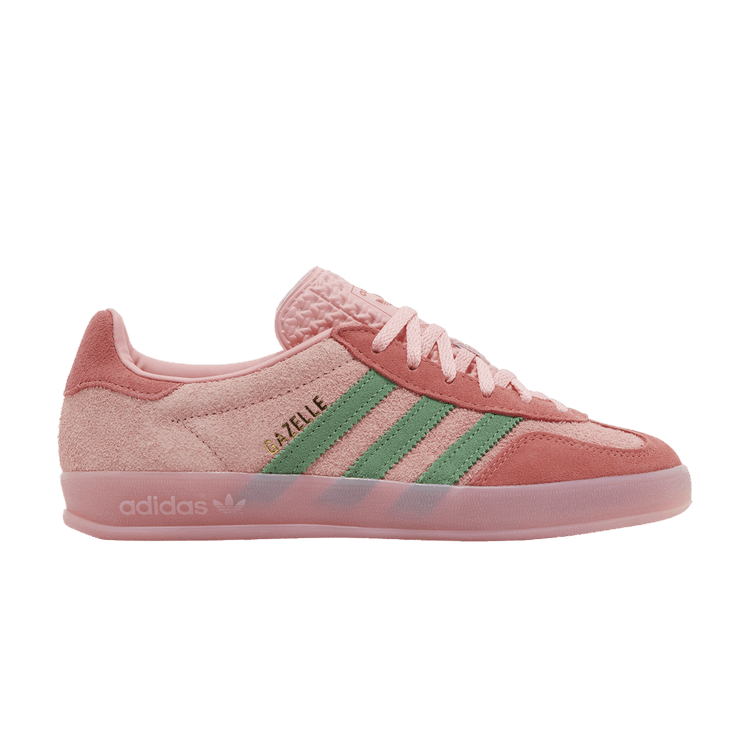 adidas Wmns Gazelle Indoor 'Pink Spark Preloved Green' — Semi Pink Spark/Preloved Green/Preloved Scarlet