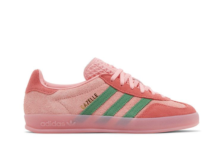 adidas Wmns Gazelle Indoor 'Pink Spark Preloved Green' — Semi Pink Spark/Preloved Green/Preloved Scarlet