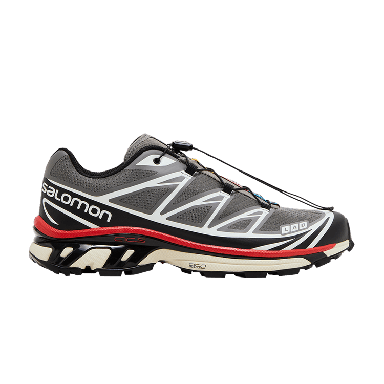 Salomon XT-6 'Pewter Aurora Red' — Pewter/Black/Aurora Red