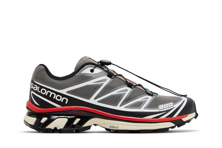 Salomon XT-6 'Pewter Aurora Red' — Pewter/Black/Aurora Red