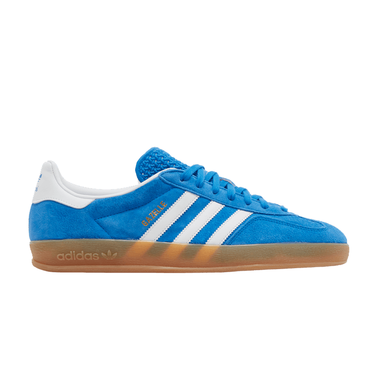 adidas Men's Gazelle Indoor 'Blue Bird Gum' — Blue Bird/Cloud White/Gum
