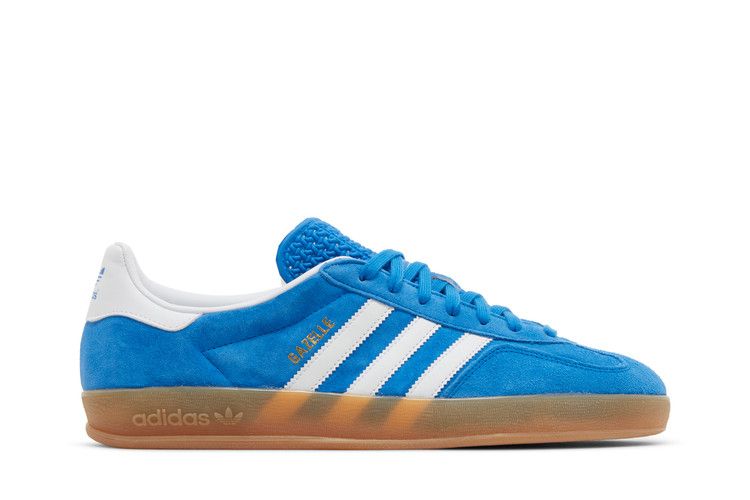 adidas Men's Gazelle Indoor 'Blue Bird Gum' — Blue Bird/Cloud White/Gum