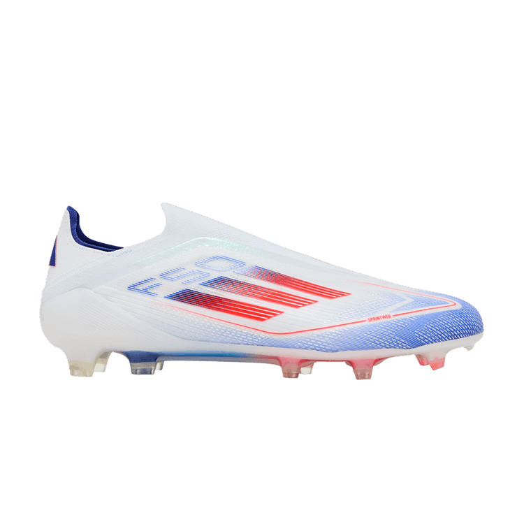adidas Adizero F50 Elite Laceless FG 'Advancement Pack' — Cloud White/Solar Red/Lucid Blue