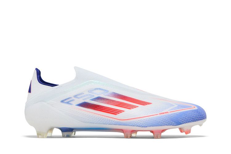 adidas Adizero F50 Elite Laceless FG 'Advancement Pack' — Cloud White/Solar Red/Lucid Blue
