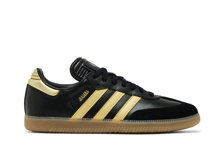 Men's Lionel Messi x adidas Samba 'Triunfo Dorado' — Black/Gold Metallic/Gum