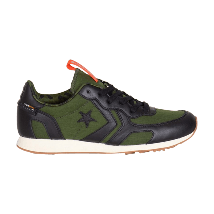 Converse Auckland Racer Ox 'Rifle Green' — Black/Rifle Green/Orange