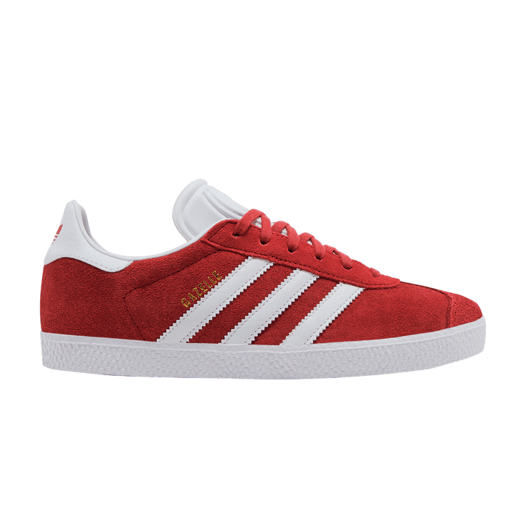 adidas Gazelle J 'Scarlet' — Better Scarlet/Cloud White/Gold Metallic