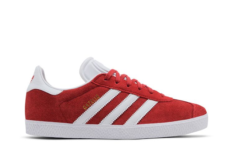 adidas Gazelle J 'Scarlet' — Better Scarlet/Cloud White/Gold Metallic