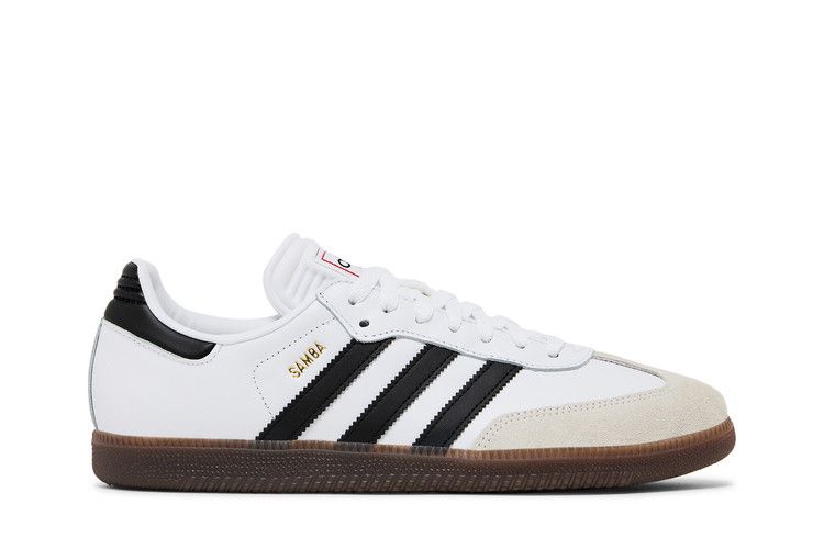 adidas Samba Indoor 'White Black Gum' — Cloud White/Core Black/Vivid Red
