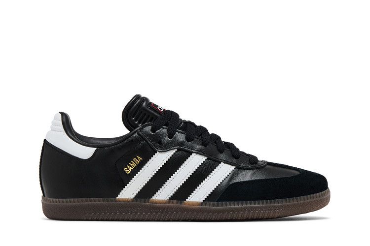 adidas Samba Indoor K 'Black White Gum' — Black/None/None