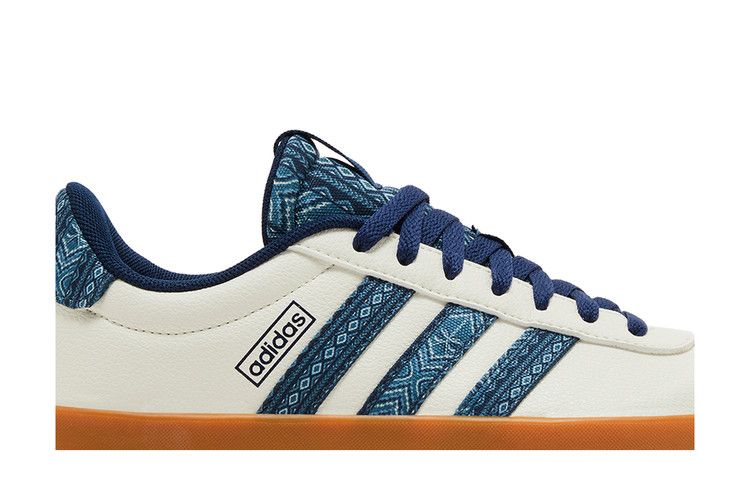 FARM Rio x adidas Wmns VL Court 3.0 'White Night Indigo Gum' — Off White/Night Indigo/Gum