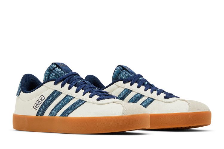 FARM Rio x adidas Wmns VL Court 3.0 'White Night Indigo Gum' — Off White/Night Indigo/Gum