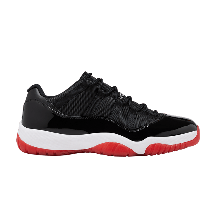 Air Jordan 11 Retro Low 'Bred' 2025 — Black/Varsity Red/White