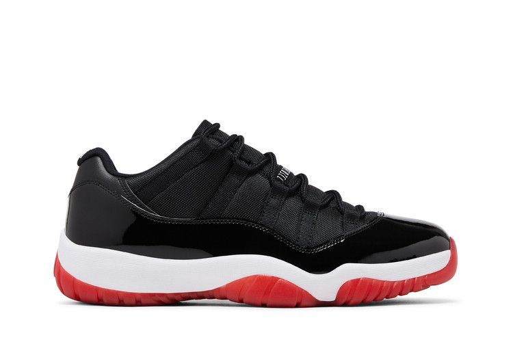 Air Jordan 11 Retro Low 'Bred' 2025 — Black/Varsity Red/White