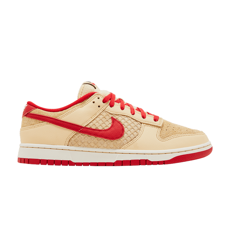 Nike Dunk Low 'Strawberry Waffle' — Pale Vanilla/University Red/Sail/Wheat
