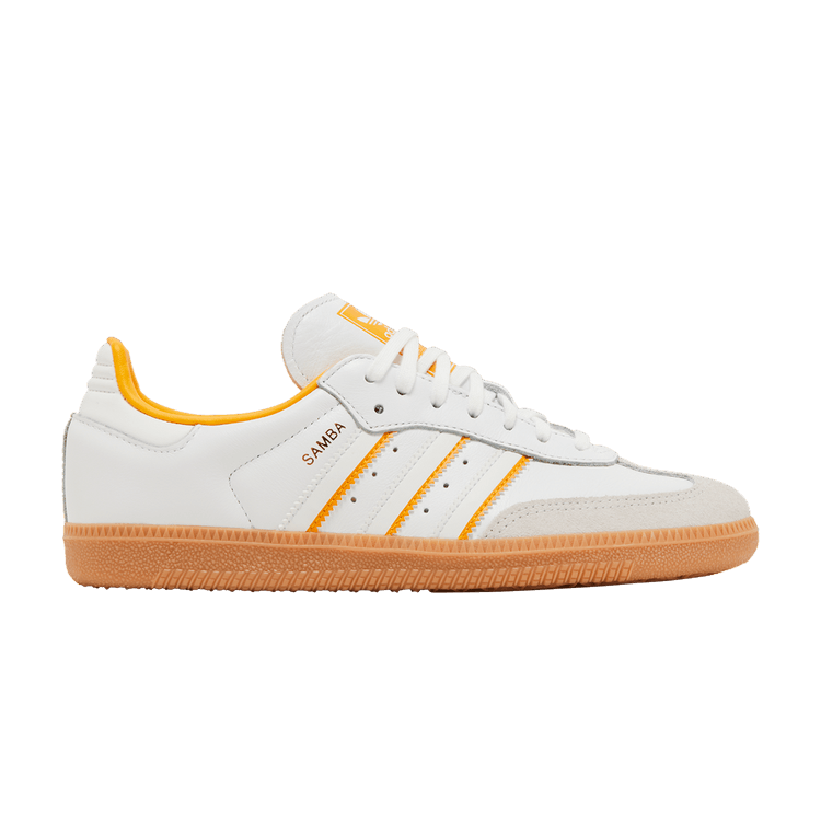 adidas Samba OG J 'White Crew Yellow' — Cloud White/Crystal White/Crew Yellow