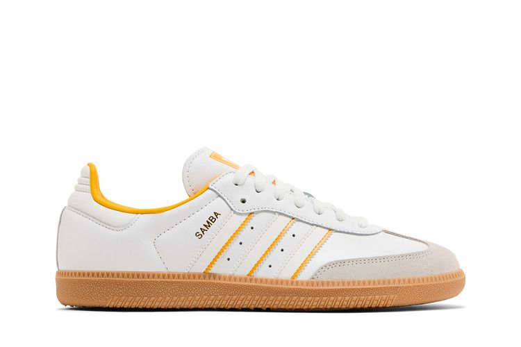 adidas Samba OG 'Two Tone Stripes - Crew Yellow' — Cloud White/Crystal White/Crew Yellow