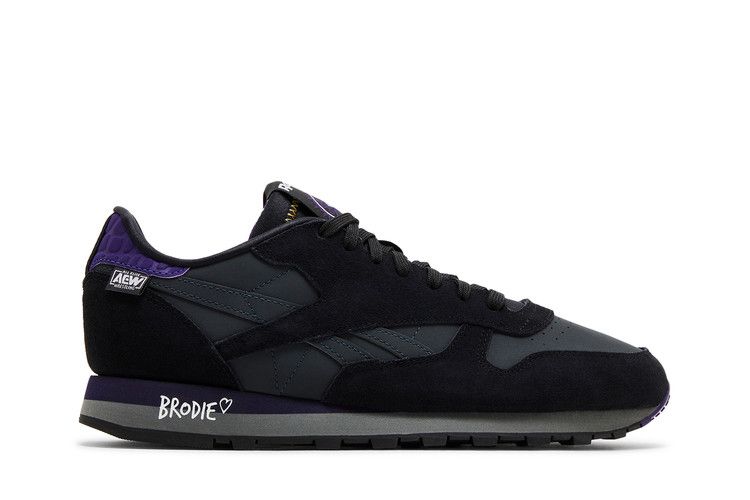 AEW x Reebok Classic Leather 'Brodie Lee' — Black/Purple