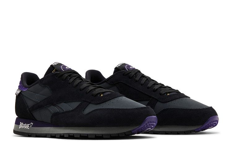AEW x Reebok Classic Leather 'Brodie Lee' — Black/Purple