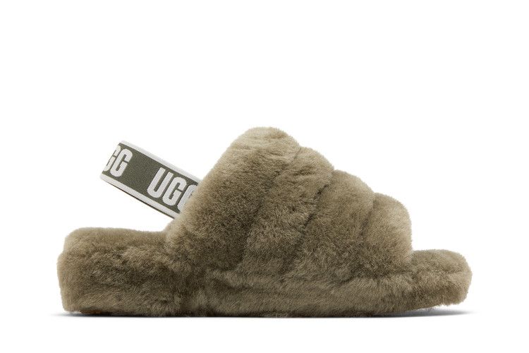 UGG Wmns Fluff Yeah Slide 'Burnt Olive' — Burnt Olive