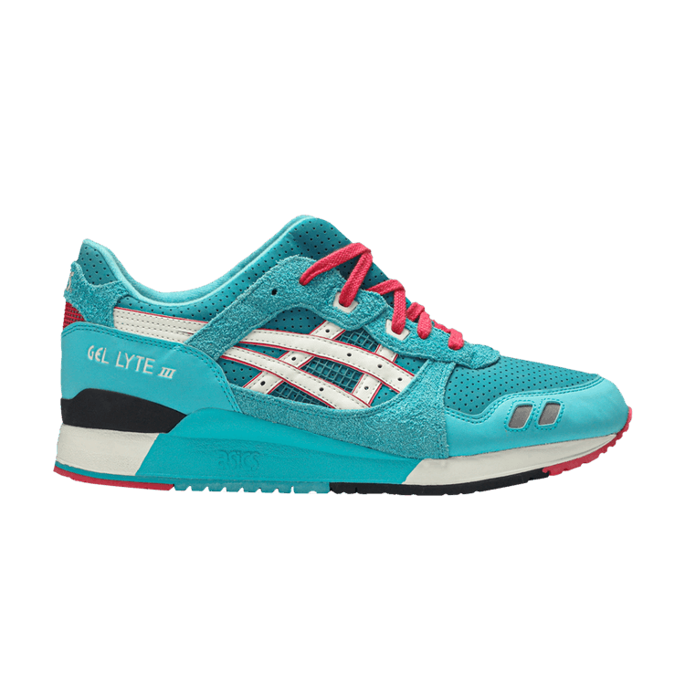 Bait x ASICS Gel Lyte 3 'Teal Dragon' — Turquoise/White