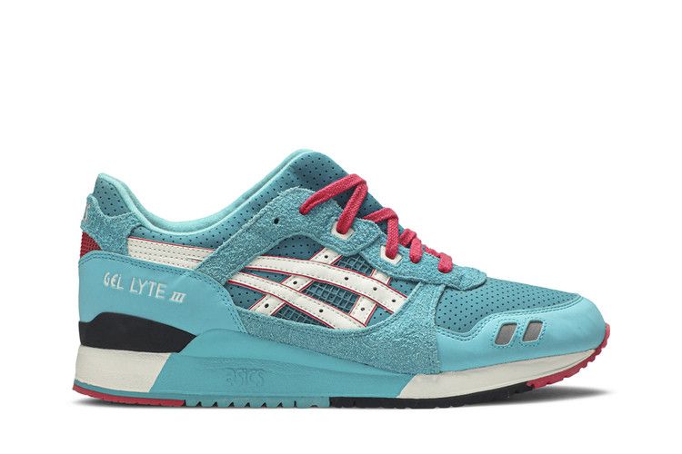 Bait x ASICS Gel Lyte 3 'Teal Dragon' — Turquoise/White