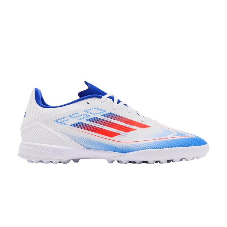 adidas Adizero F50 League TF 'Advancement Pack' — Cloud White/Solar Red/Lucid Blue