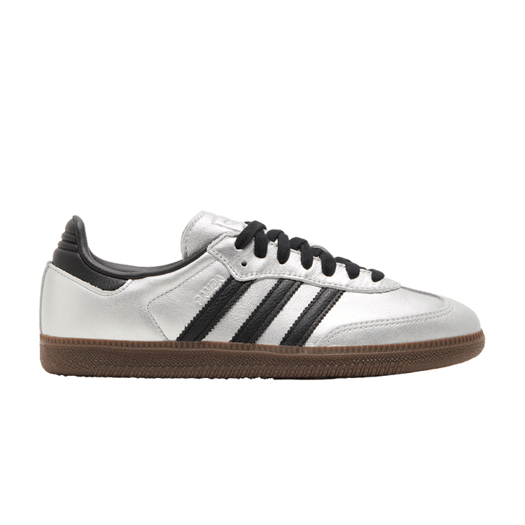 adidas Wmns Samba 'Silver Metallic Black Gum' — Silver Metallic/Core Black/Gum