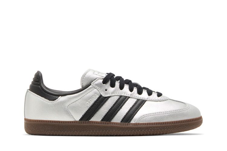 adidas Wmns Samba 'Silver Metallic Black Gum' — Silver Metallic/Core Black/Gum