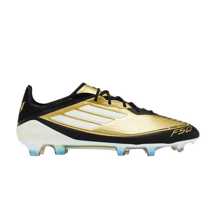 adidas Messi Adizero F50 Elite FG 'Triunfo Dorado' — Gold Metallic/Cloud White/Core Black