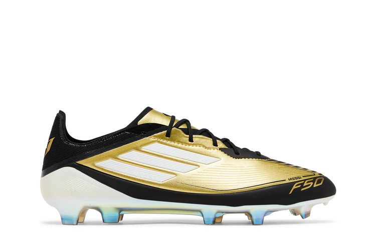 adidas Messi Adizero F50 Elite FG 'Triunfo Dorado' — Gold Metallic/Cloud White/Core Black