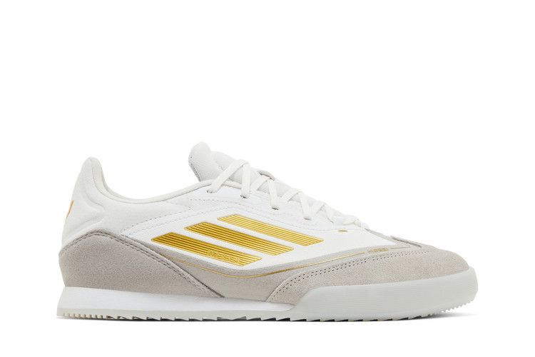 adidas Messi Adizero F50 Freestyle 'Triunfo Dorado' — Cloud White/Gold Metallic/Grey Two