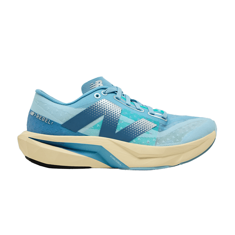 New Balance Wmns FuelCell Rebel v4 'Quarry Heron Blue' — Quarry Blue/Chrome Blue/Heron Blue