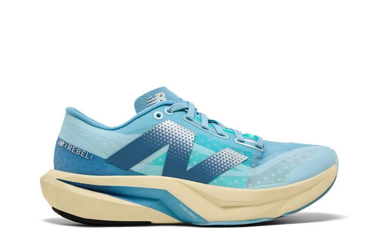 New Balance Wmns FuelCell Rebel v4 'Quarry Heron Blue' — Quarry Blue/Chrome Blue/Heron Blue