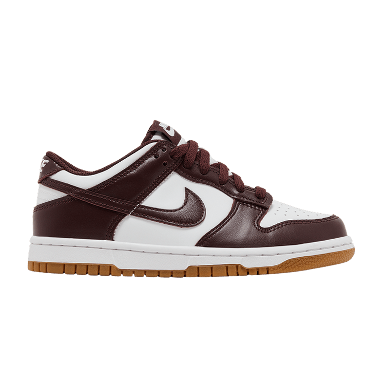 Nike Dunk Low GS 'Burgundy Crush Gum' — White/Burgundy Crush/Gum Light Brown