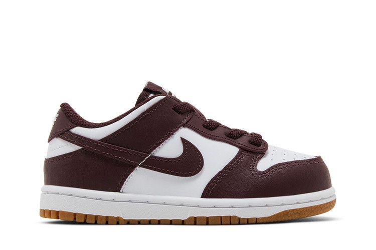 Nike Dunk Low TD 'Burgundy Crush Gum' — White/Burgundy Crush/Gum Light Brown (2)