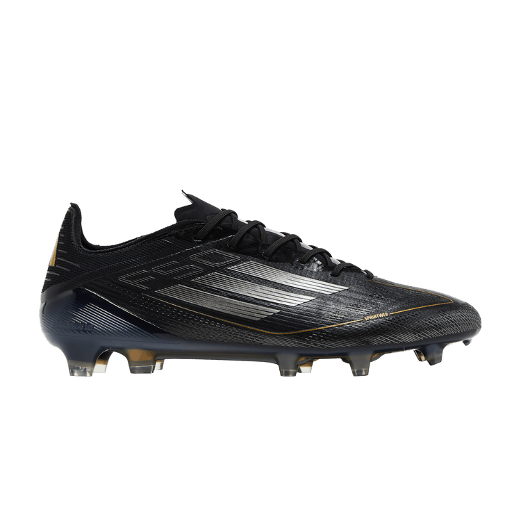 adidas Adizero F50 Elite FG 'Dark Spark Pack' — Core Black/Iron Metallic/Gold Metallic