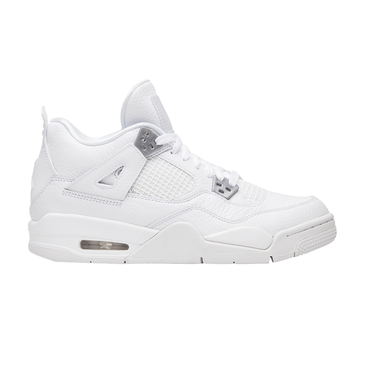 Air Jordan 4 Retro GS 'Pure Money' 2017 — White/Metallic Silver/Pure Platinum