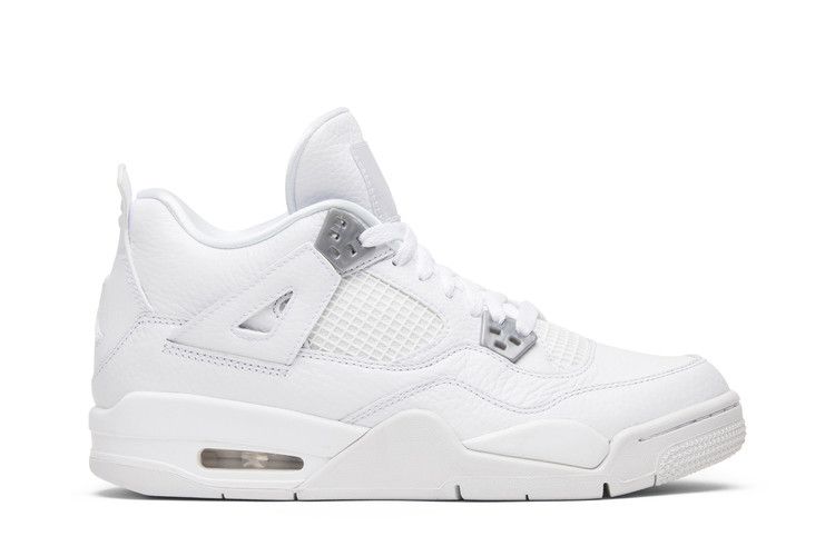 Air Jordan 4 Retro GS 'Pure Money' 2017 — White/Metallic Silver/Pure Platinum