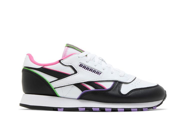 Anuel AA x Reebok Classic Leather Kids 'Soy Leyenda' — Black/White/Pink