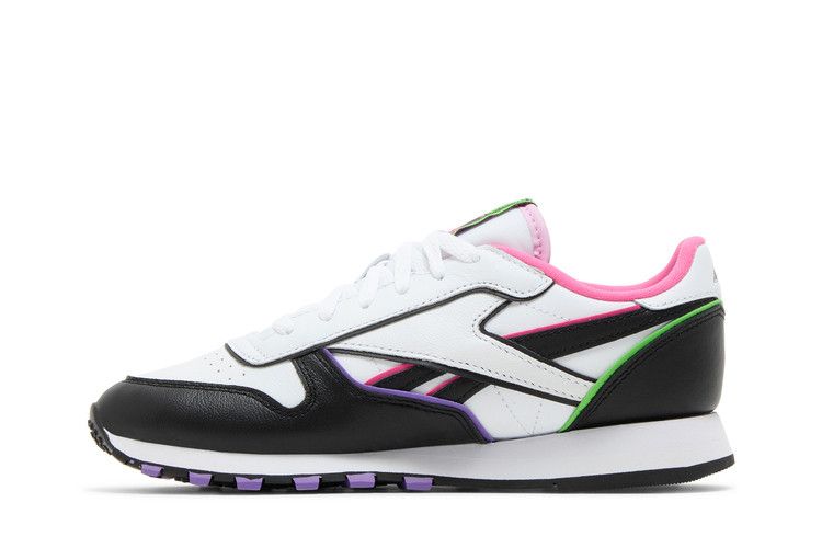 Anuel AA x Reebok Classic Leather Kids 'Soy Leyenda' — Black/White/Pink