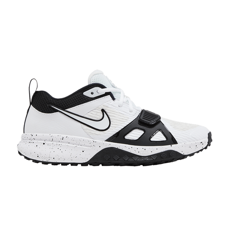 Nike Air Zoom Diamond Elite Turf 'White Black Splatter' — White/Volt/Black