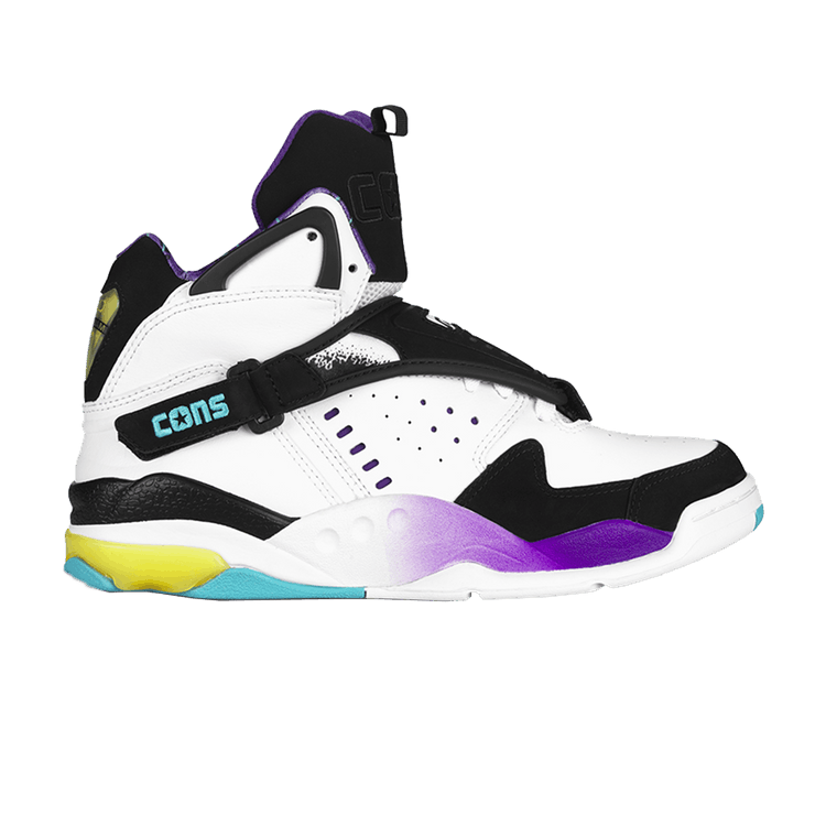 Converse Aero Jam Mid 'Grandmama' — White/Black/Teal/Purple