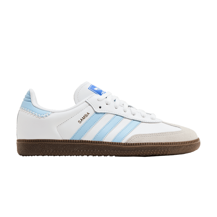 adidas Samba OG 'White Sky Blue' — Foowear White/Clear Sky/Blue