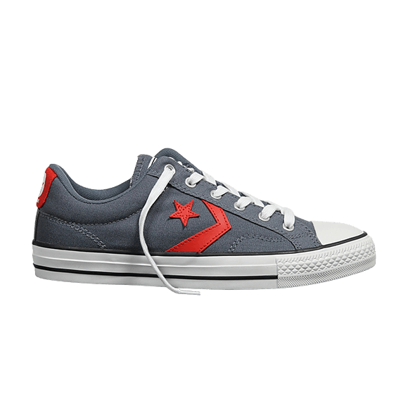 Converse Star Player Ox 'Admiral Grey Fire Brick Red' — Admiral Grey/Fire Brick Red