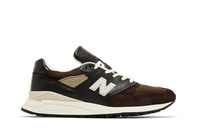 Teddy Santis x New Balance 998 Made in USA 'Brown Black' — Black/Sea Salt