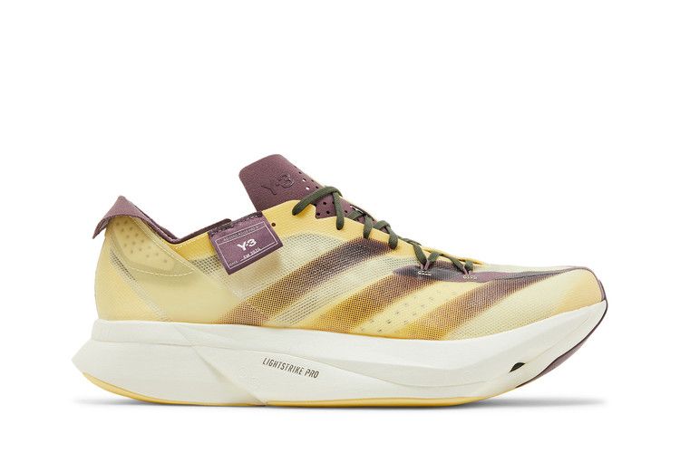 adidas Y-3 Adizero Adios Pro 3 'Almost Yellow Shadow Fig' — Almost Yellow/Almost Yellow/Shadow Fig