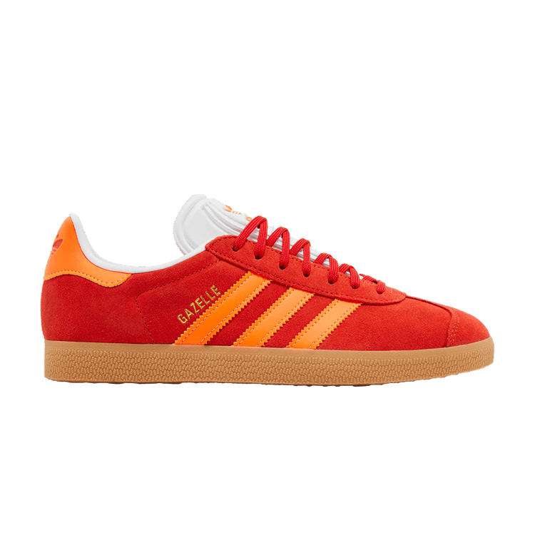 adidas Wmns Gazelle 'Red Solar Orange' — Red/Solar Orange/Off White