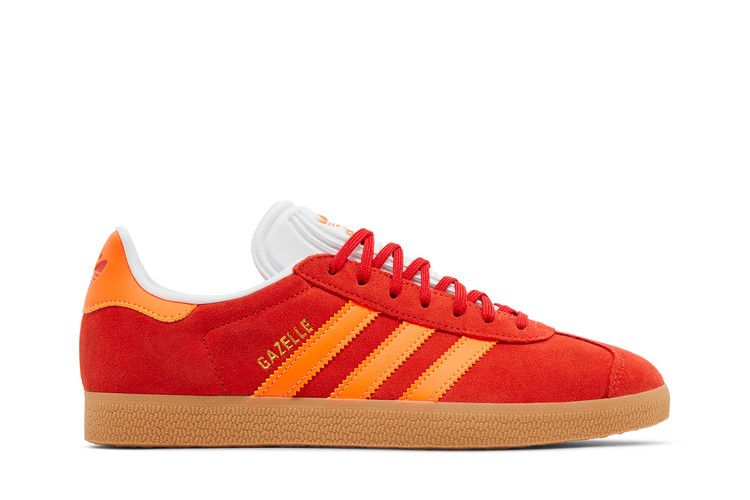 adidas Wmns Gazelle 'Red Solar Orange' — Red/Solar Orange/Off White