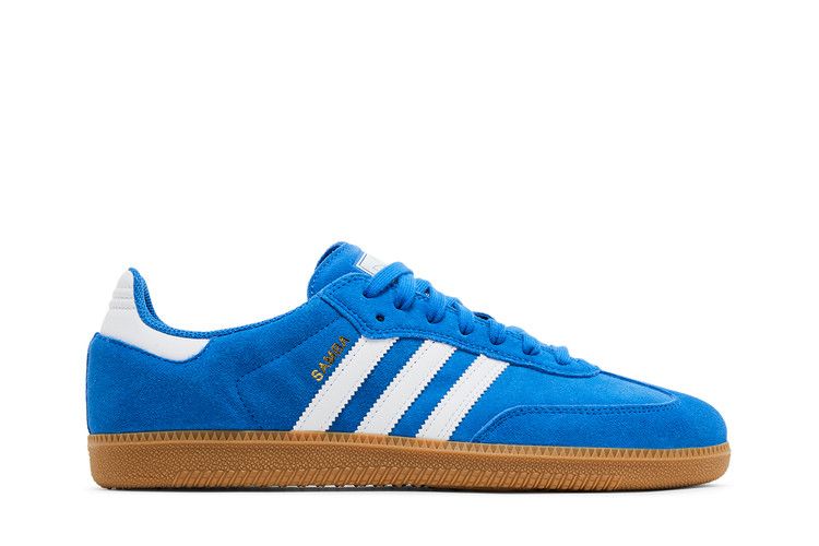 adidas Samba ADV 'Blue Bird Gum' — Blue Bird/Cloud White/Gold Metallic